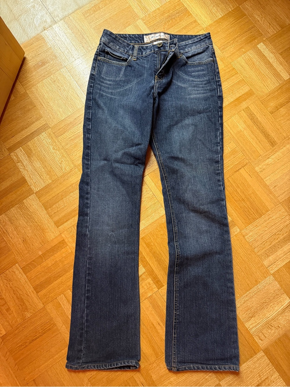 Classic Women's Dark Blue Bootcut Jeans